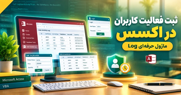 ثبت فعالیت کاربران در اکسس و آموزش ماژول حرفه‌ای Log