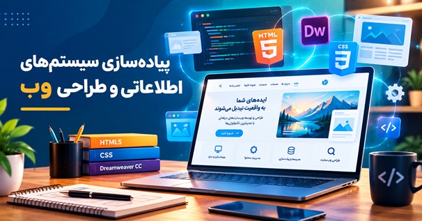 پیاده‌سازی سیستم‌های اطلاعاتی و طراحی وب با HTML5 و Dreamweaver